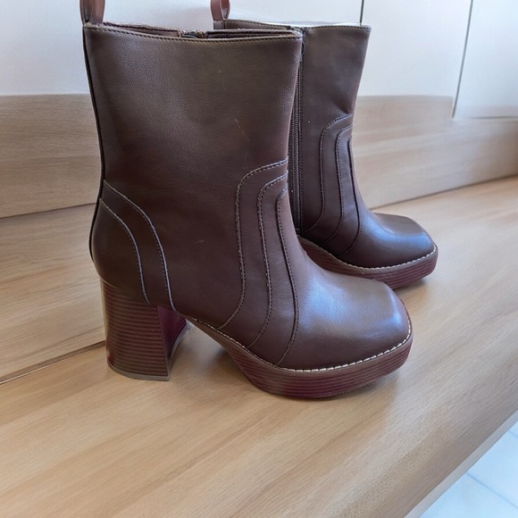 🆕 Ophelia Roe Laney Boots Chocolate Women’s Size 8M & 9M - Picture 3 of 12